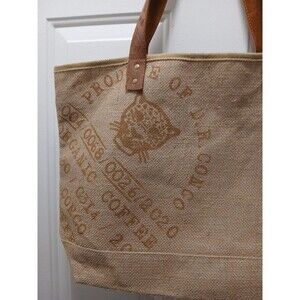 Nespresso Jute Tote Reusable Bag Burlap Shopper Limited Edition New No Tags